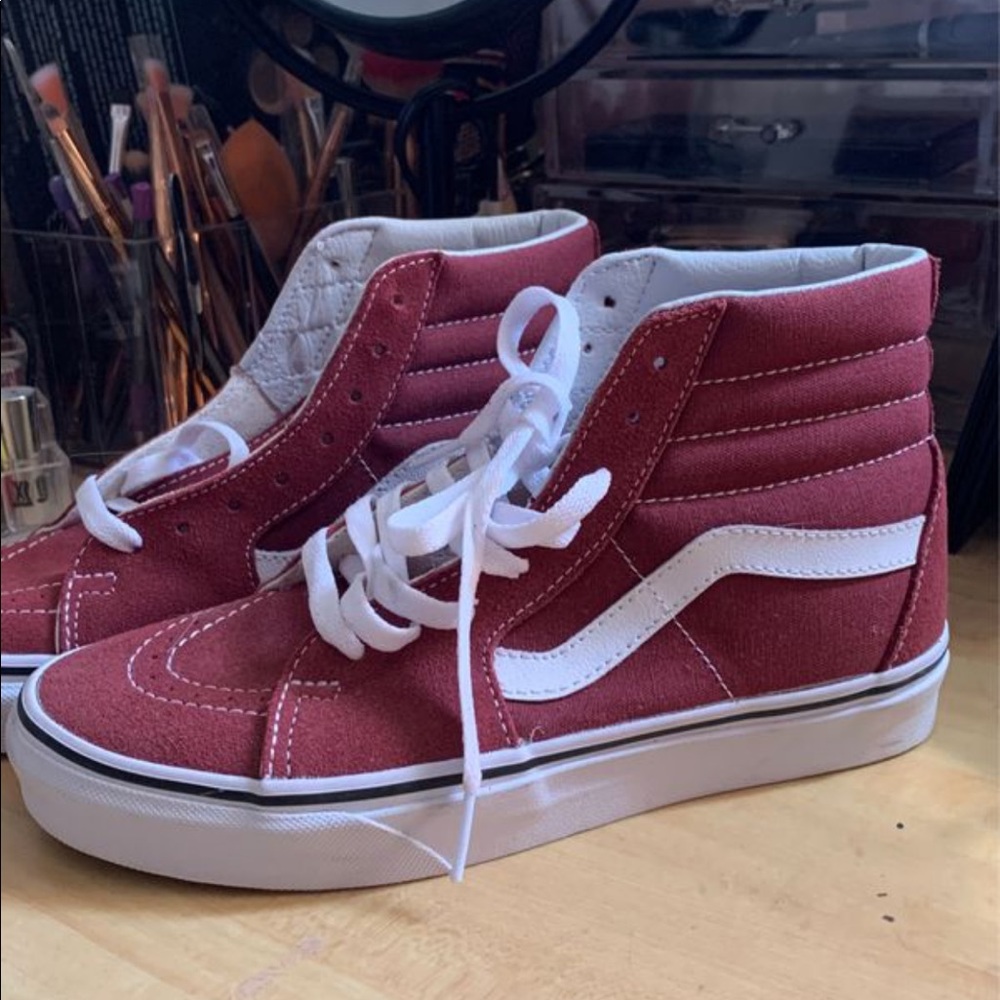 Burgundy vans